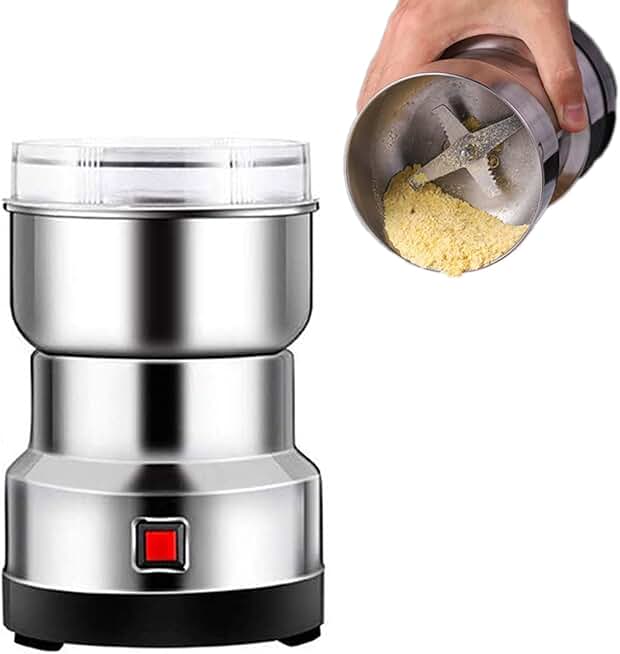 Stainless Steel Grain and Coffee Grinder
