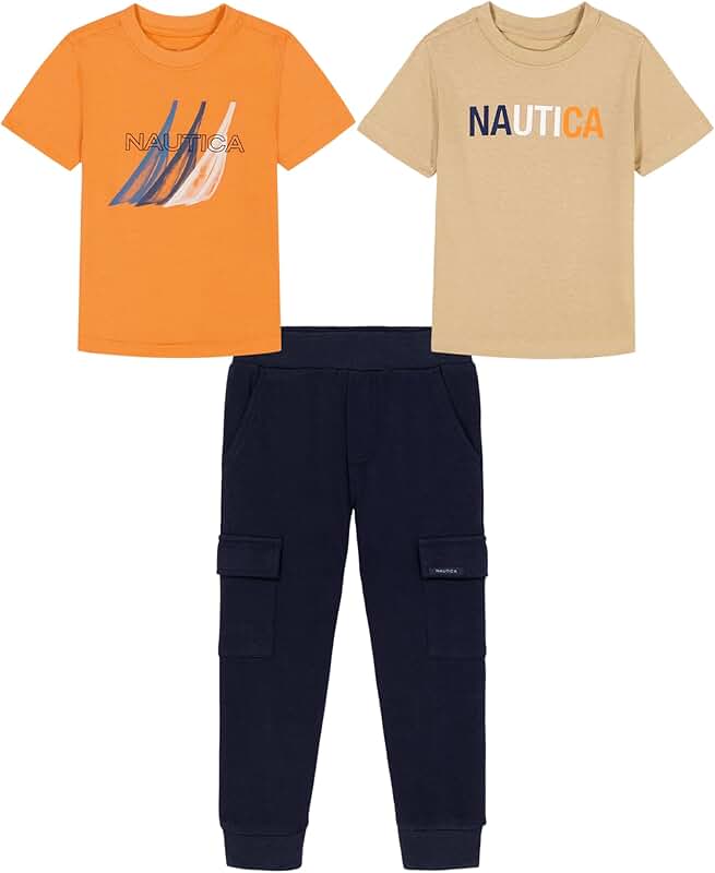 Baby Boys' Three-Piece T-Shirt and Pant Set