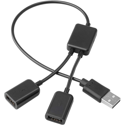 USB Y Splitter Cable for Data and Power