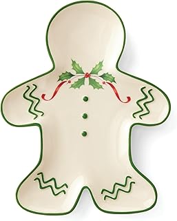Holiday Gingerbread Man Dinner Plate, 8 Inch