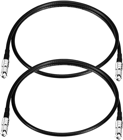 2ft HDBNC Male to Male 75 Ohm Broadcast-Grade Cable (2-Pack)
