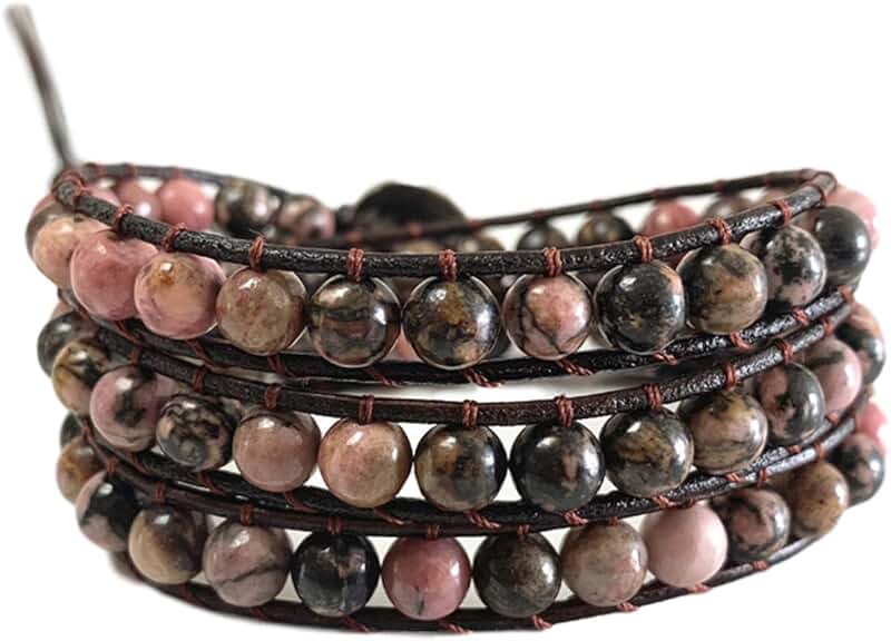 Handmade Adjustable Beaded Wrap Bracelet for Men and Women