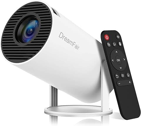 Portable 4K 1080P Mini Projector with WiFi and Bluetooth