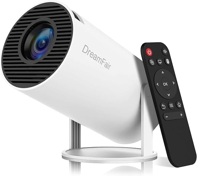 Portable 4K 1080P Mini Projector with WiFi and Bluetooth