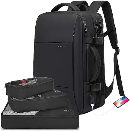 Lightweight 35L Travel Laptop Backpack with Multiple Pockets