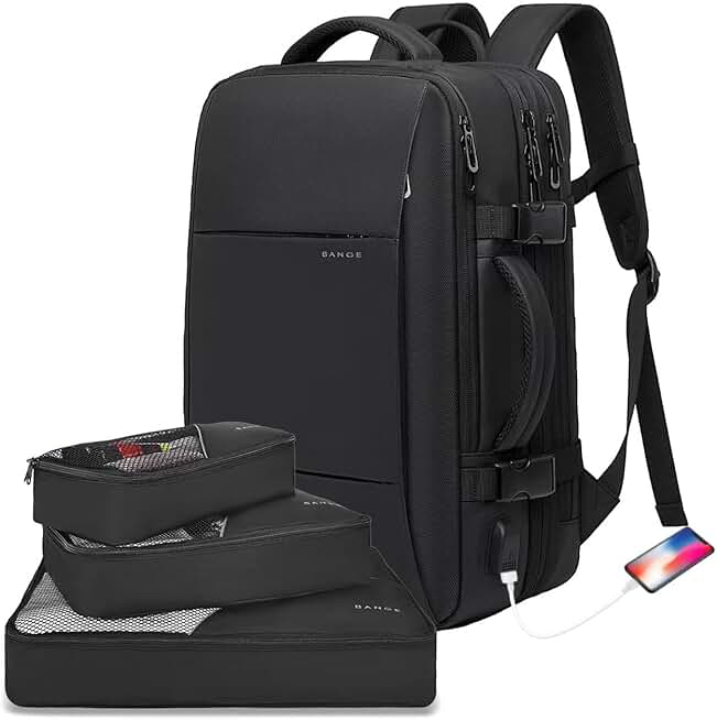 Lightweight 35L Travel Laptop Backpack with Multiple Pockets