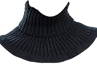 Knitted Detachable High Collar Scarf for Women