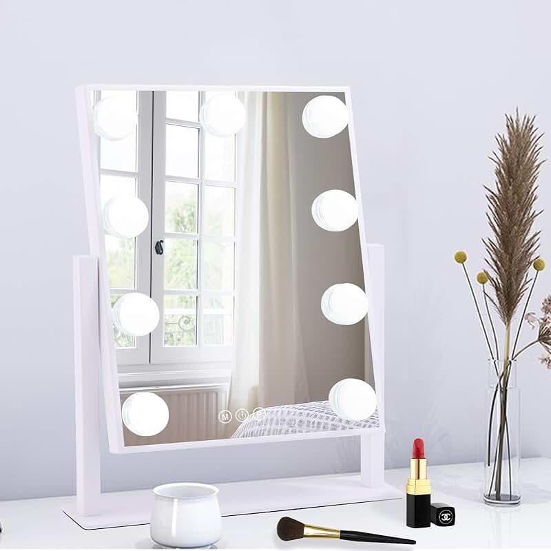 Lighted Vanity Mirror with Touch Control and Magnification
