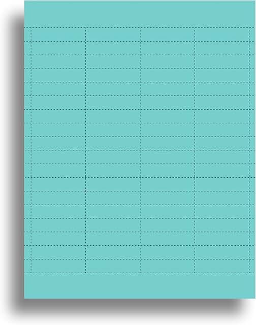 Blue 1/5 Cut File Folder Tab Inserts, 720 Sheets