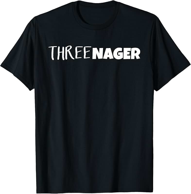Funny T-Shirt for Three-Year-Olds