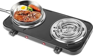 Portable 2000W Electric Double Burner Stove