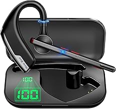Wireless Bluetooth Headset with 80h Playtime and Charging Case