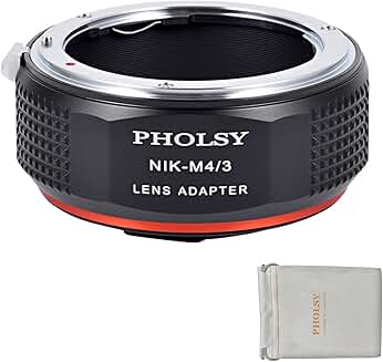 F to MFT Lens Adapter for Nikon F to Micro Four Thirds Cameras