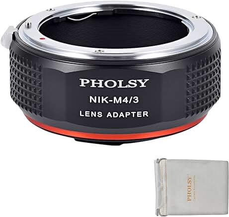 F to MFT Lens Adapter for Nikon F to Micro Four Thirds Cameras