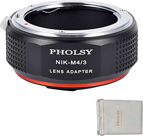F to MFT Lens Adapter for Nikon F to Micro Four Thirds Cameras