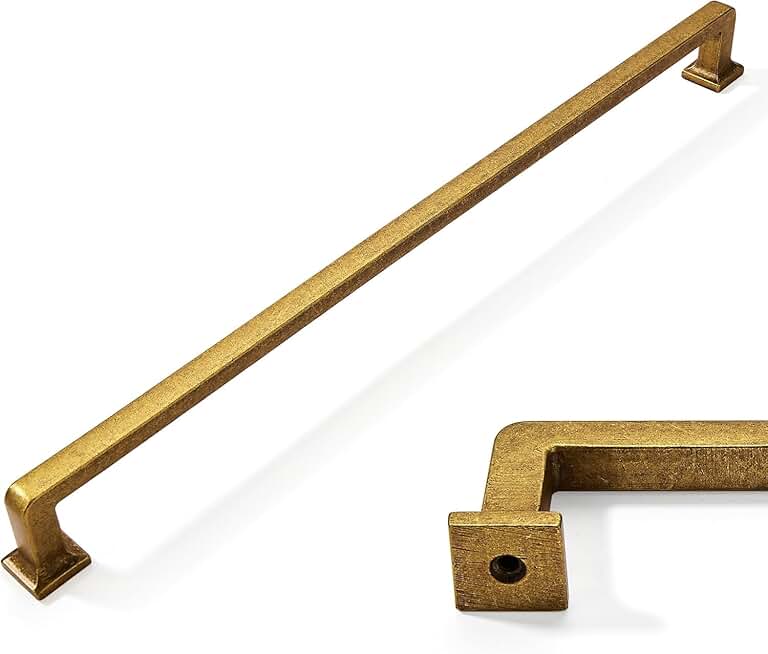 Antique Brass 18-Inch Cabinet and Drawer Pulls