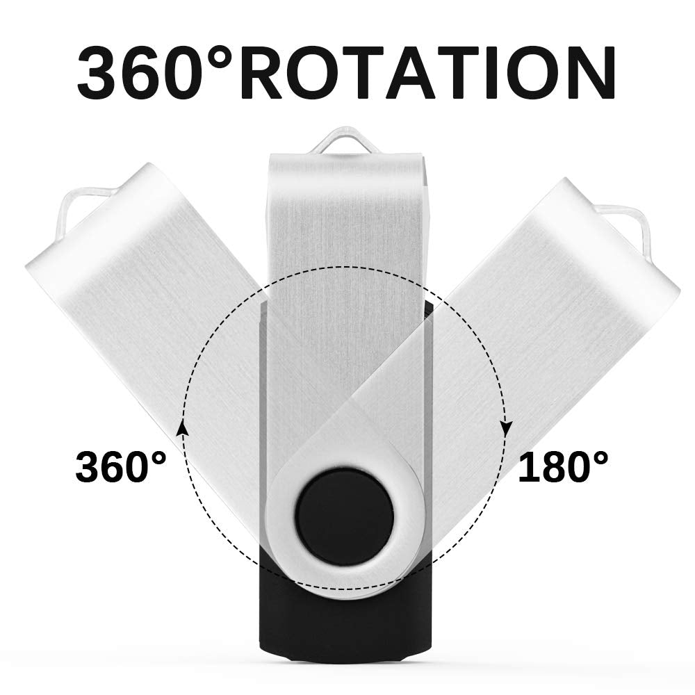 USB 3.0 Flash Drive, 16 GB Flash Drive 3.0 16GB Thumb Drive Bulk Jump Drive Memory Stick Zip Drive, Black 10 Pack