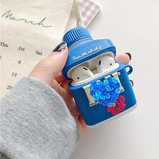 Mineral Water Bottle Wireless Earphone Case with Keychain