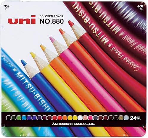 24-Color Colored Pencil Set, 7.4 x 7.8 inches