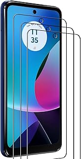 Three-Pack Tempered Glass Screen Protectors for Moto G Play 2023