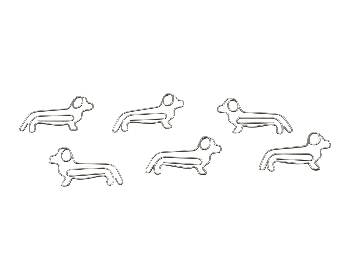 Dog-shaped paper clips for pet lovers