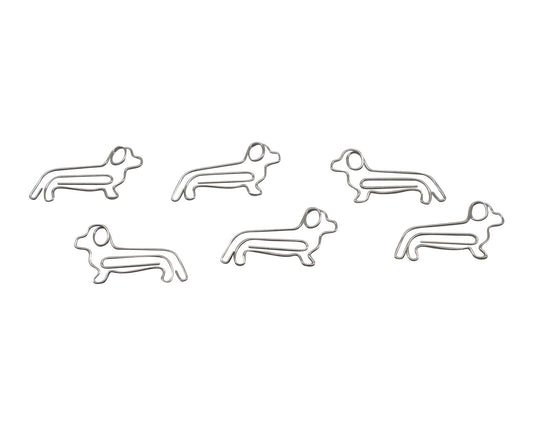 Dog-shaped paper clips for pet lovers