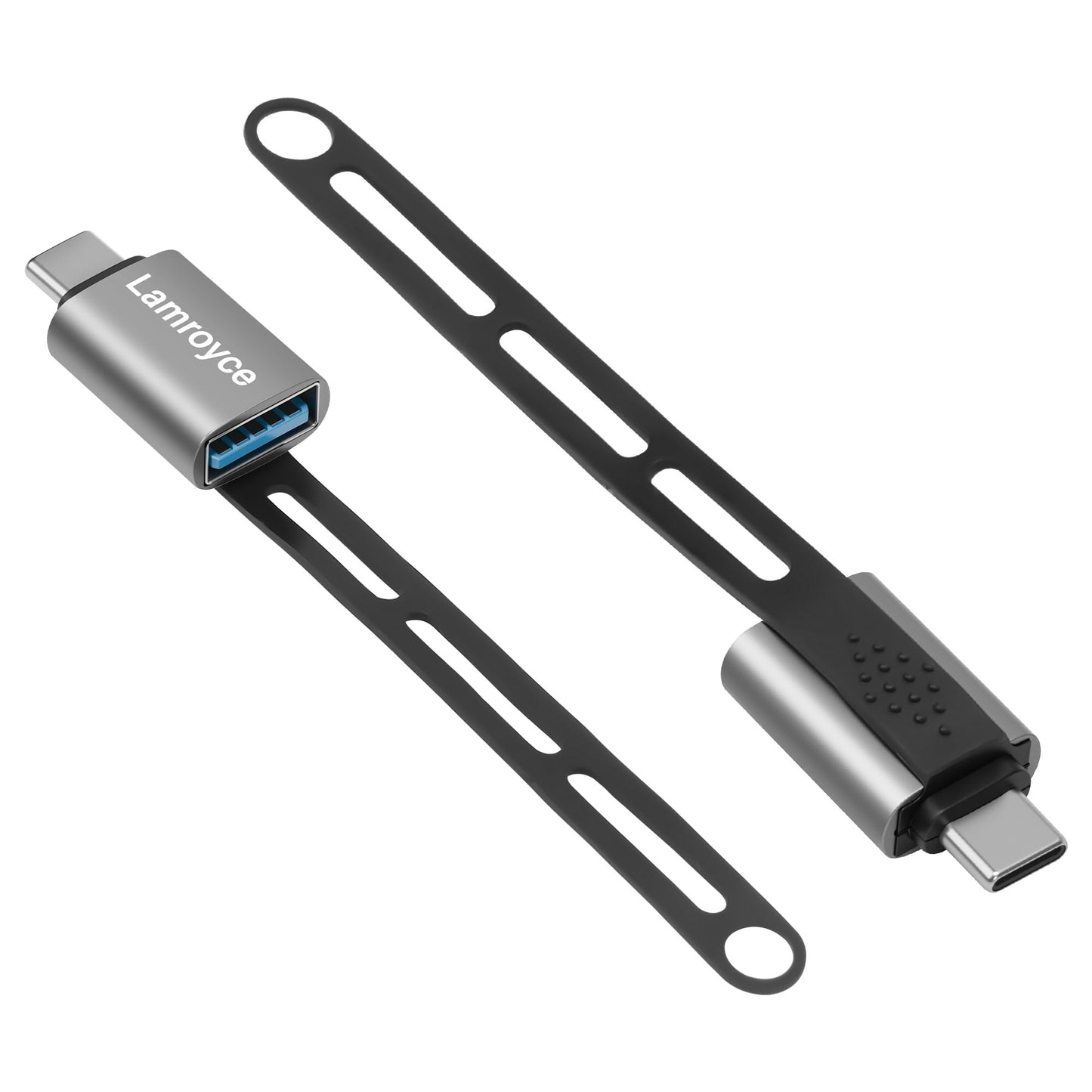 USB C to USB 3.0 Adapter 2 Pack with Lanyard