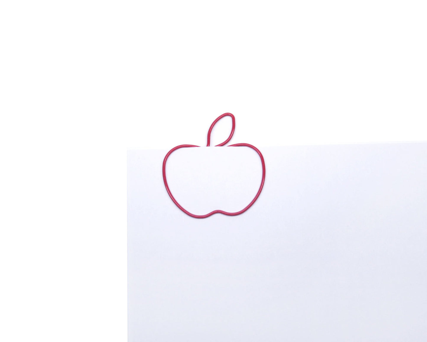 Fruit-shaped paper clips in round tin, 100 pieces