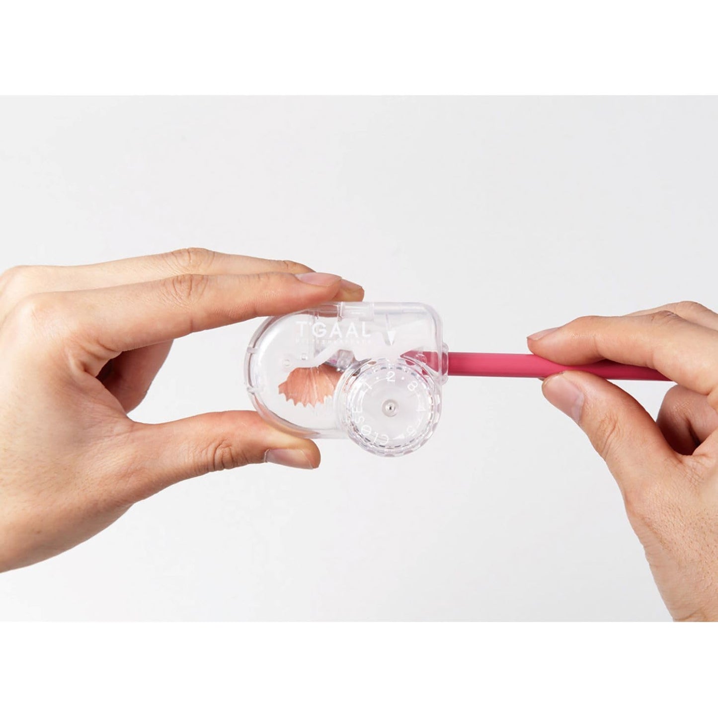 Adjustable Angle Pencil Sharpener in Clear