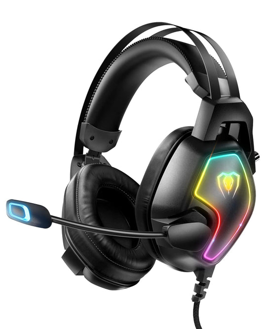 Gaming headset for Xbox, PS4, PS5, PC, Switch with microphone