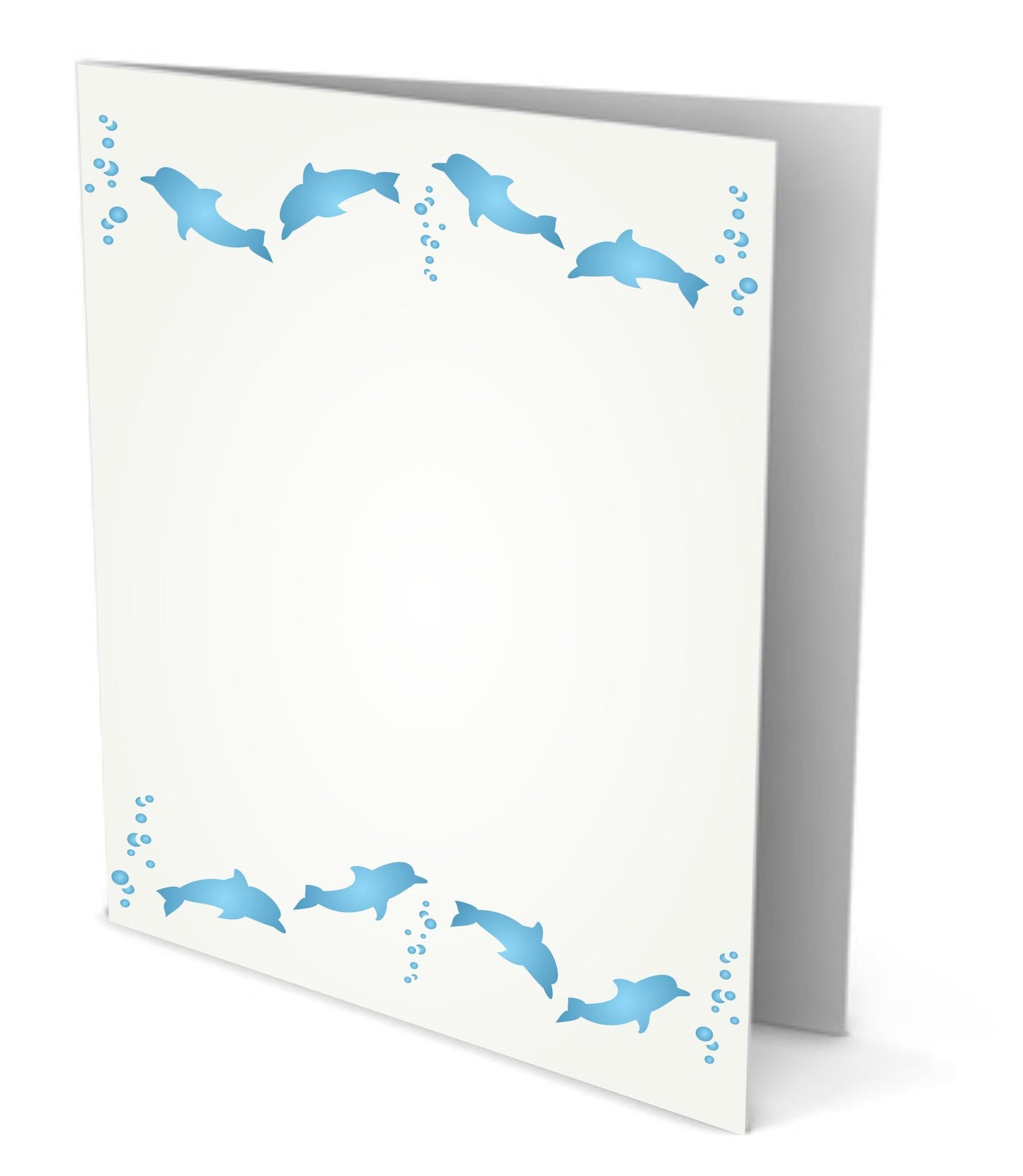 Dolphins Sea Ocean Nautical Border Stencil 6.5x1.25 inch