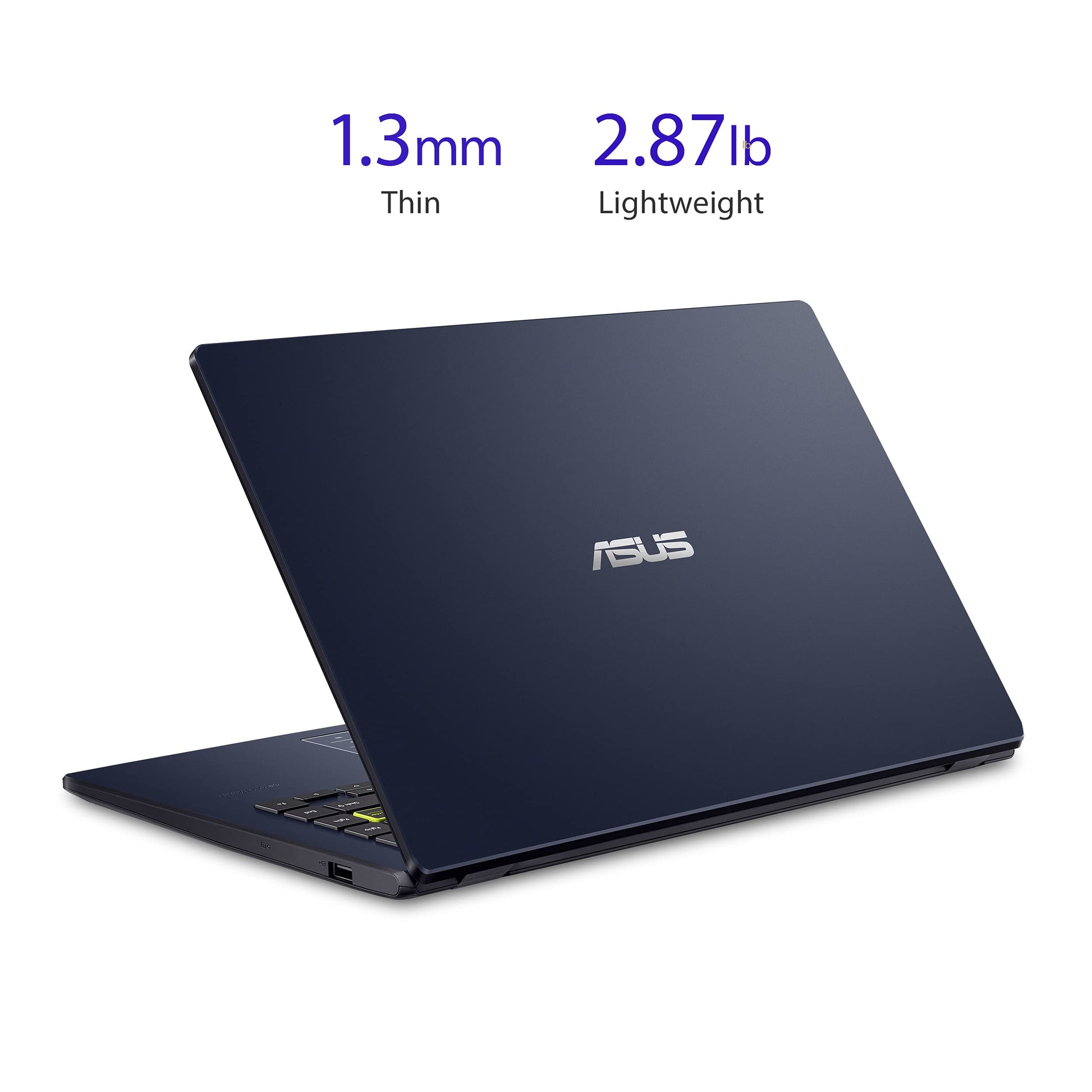 L410 MA-DB04 Ultra Thin Laptop, 14 FHD Display, Intel Celeron N4020 Processor, 4GB RAM, 128GB Storage, NumberPad, Windows 10 Home in S Mode, Star Black