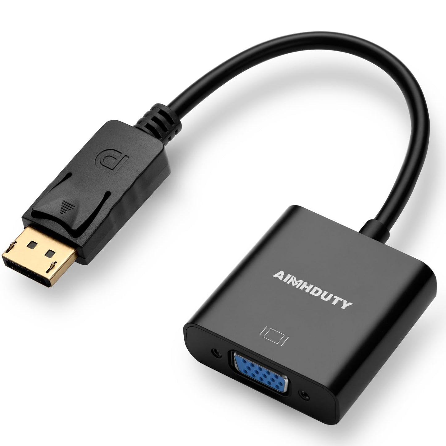Displayport to VGA Adapter for Computer and Monitor