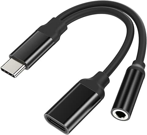 USB-C to 3.5mm Headphone and Charging Adapter