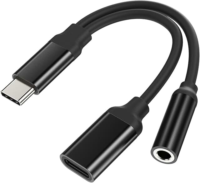 USB-C to 3.5mm Headphone and Charging Adapter