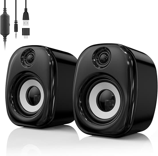 Small USB Powered Desktop Computer Speakers