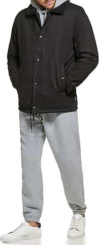 Men's Sherpa-Lined Cotton Coach Jacket