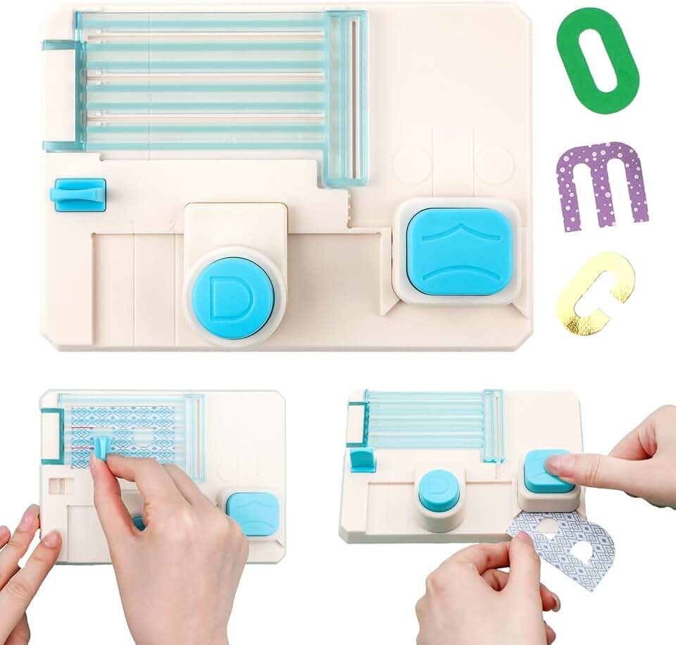 Mini Alphabet Punch Board for DIY Crafts and Decorations
