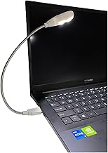 USB LED Reading Lamp with Dimmable Brightness and Flexible Neck
