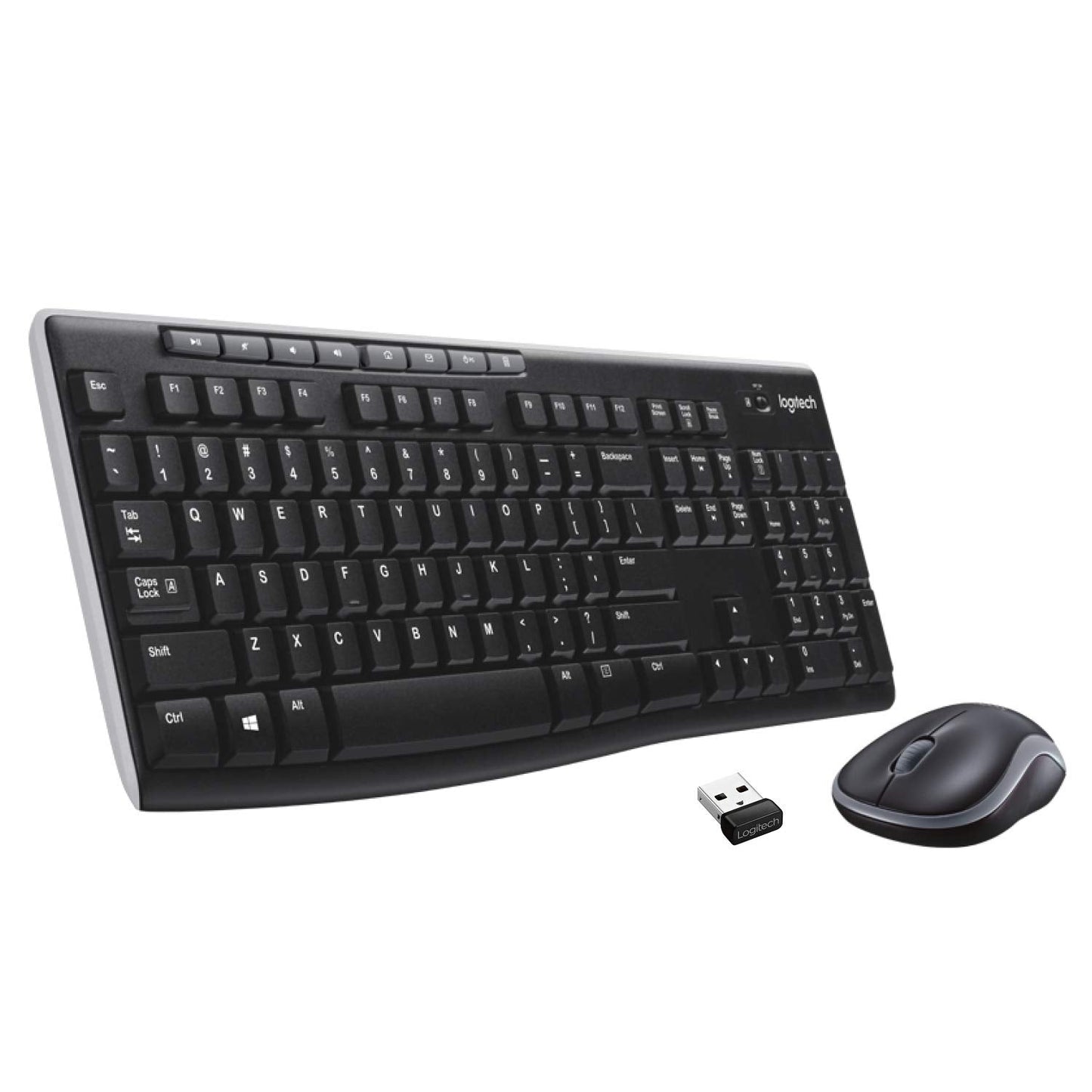 MK270 Wireless Keyboard and Mouse Combo - Keyboard and Mouse Included