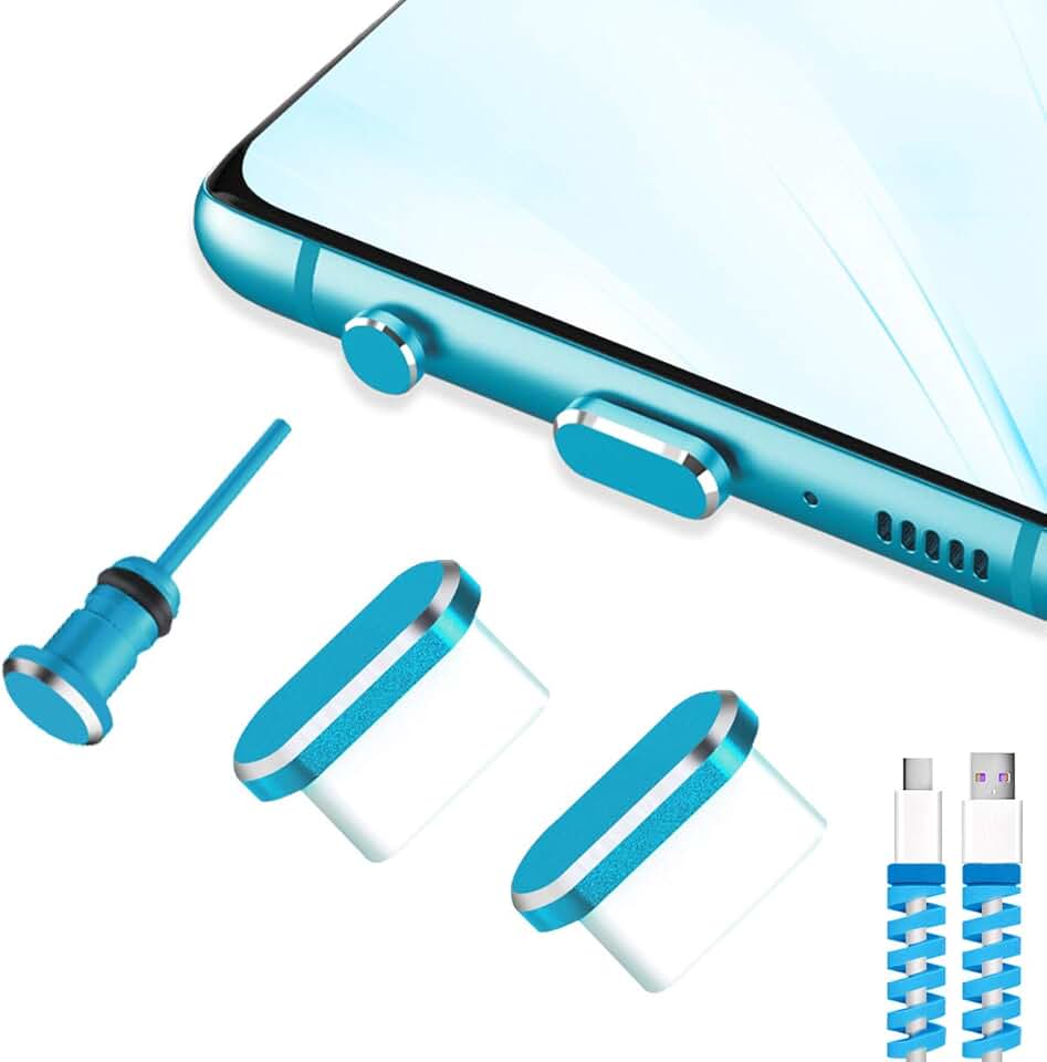 USB C Dust Plugs and Port Cover Caps, 2 Pack