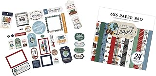 Travel Scrapbook Paper Pack for Vacation and Road Trips