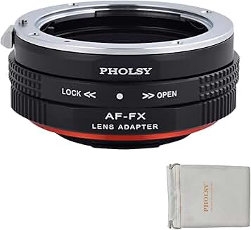 AF to Fuji X Lens Mount Adapter with Aperture Control