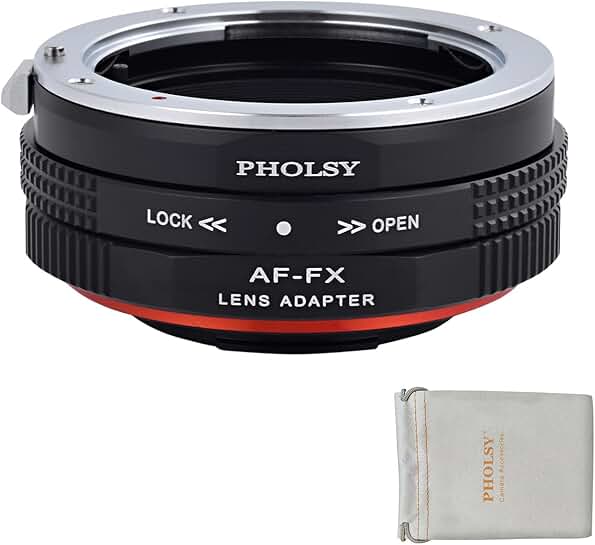 AF to Fuji X Lens Mount Adapter with Aperture Control