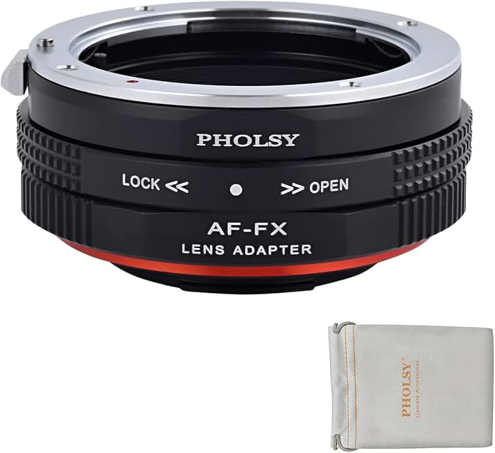 AF to Fuji X Lens Mount Adapter with Aperture Control