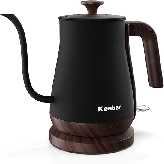 Stainless Steel Gooseneck Electric Kettle, 0.8L