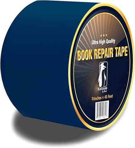 Blue Cloth Book Repair Tape, 3" x 45'