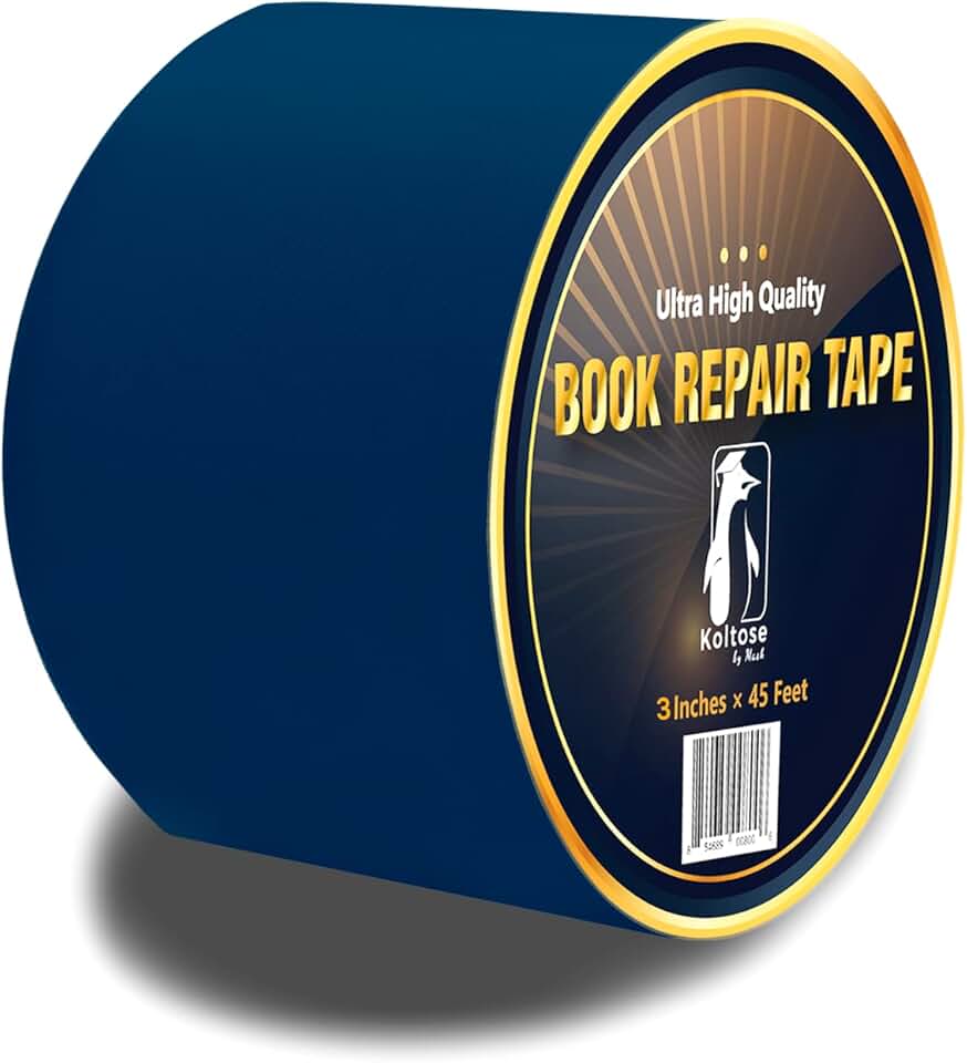 Blue Cloth Book Repair Tape, 3" x 45'
