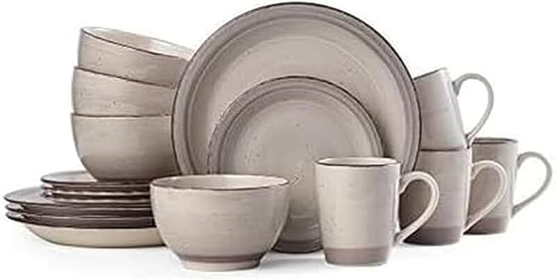 Sadie 16-Piece Cream Dinnerware Set for Four