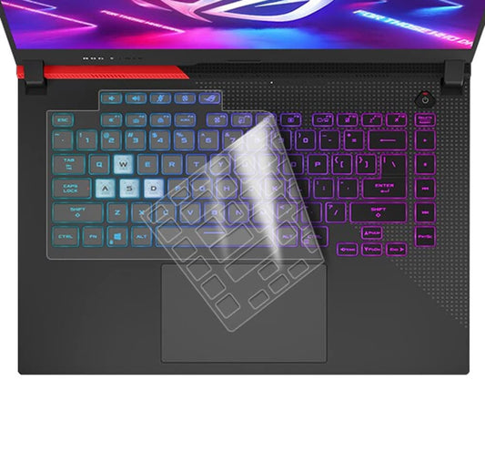 Clear keyboard skin for 15.6-inch gaming laptop